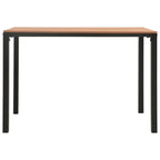 Set de comedor de jardín 3 pzas acero y WPC marrón y negro
