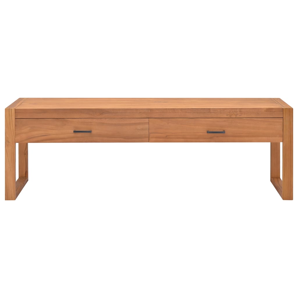 Mueble de TV madera maciza de teca 120x40x45 cm