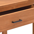 Mueble de TV madera maciza de teca 120x40x45 cm