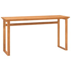 Escritorio con 2 cajones madera maciza de teca 110x52x75 cm