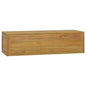 Solid Teak Wall-Mounted Bathroom Cabinet 110x45x30 cm