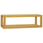 Solid Teak Wall-Mounted Bathroom Cabinet 110x45x30 cm