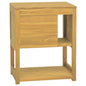 Solid Teak Wall-Mounted Bathroom Cabinet 110x45x30 cm