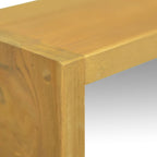 Mueble con espejo madera maciza de teca 30x10x40 cm
