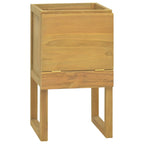 Armario de baño madera maciza de teca 60x40x75 cm