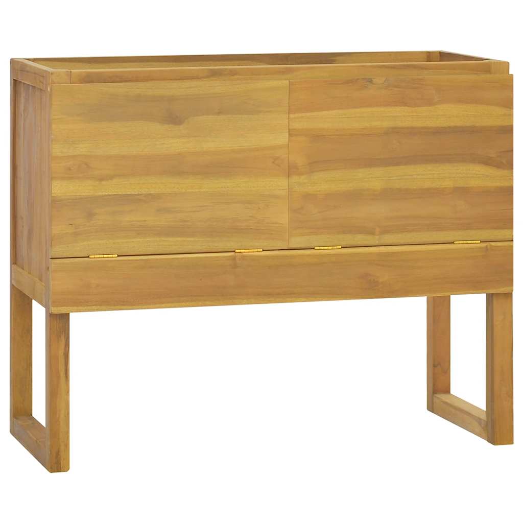 Armario de baño madera maciza de teca 60x40x75 cm