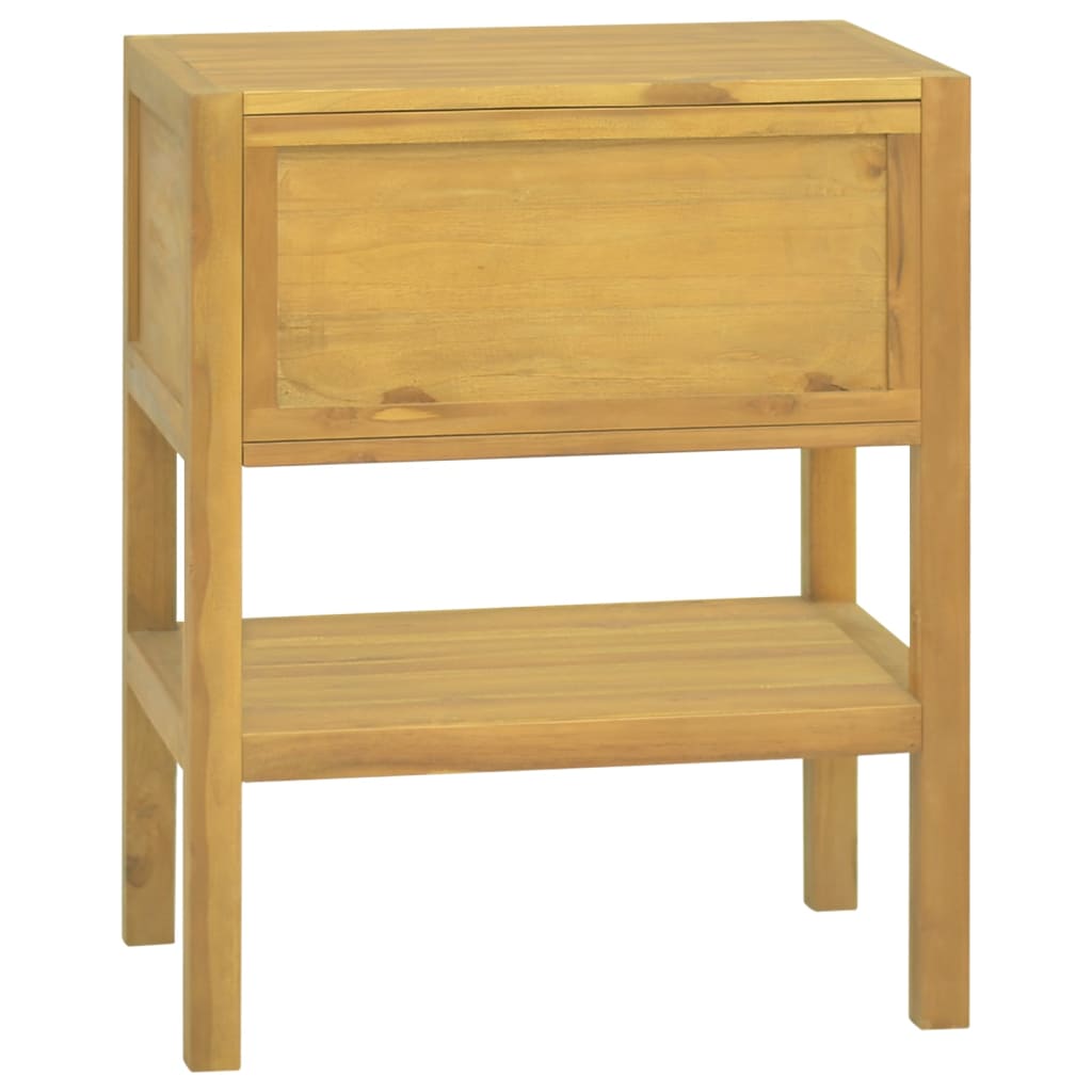 Armario de baño madera maciza de teca 60x40x75 cm