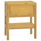 Armario de baño madera maciza de teca 60x40x75 cm