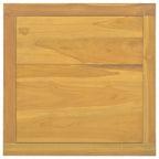 Mesa de centro madera maciza de teca 60x60x40 cm