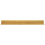 Estantes de pared 2 unidades madera maciza de teca 110x10x10 cm
