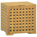 Caja de cuerdas madera maciza de teca 40x40x40 cm