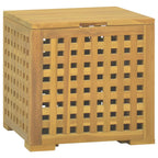 Caja de cuerdas madera maciza de teca 40x40x40 cm