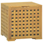 Caja de cuerdas madera maciza de teca 40x40x40 cm