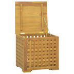 Caja de cuerdas madera maciza de teca 40x40x40 cm