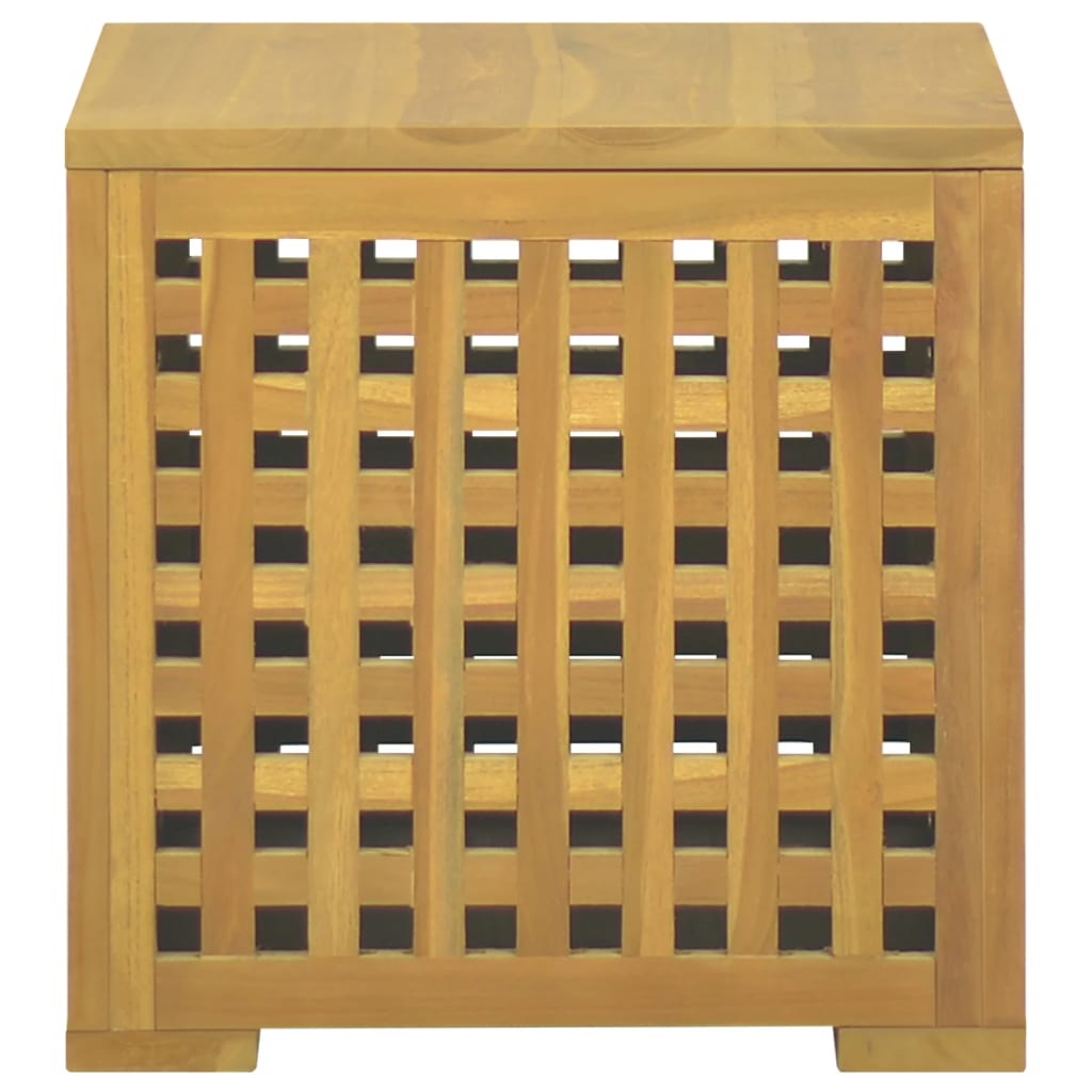 Caja de cuerdas madera maciza de teca 40x40x40 cm