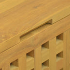 Caja de cuerdas madera maciza de teca 40x40x40 cm