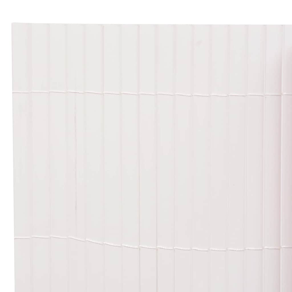 Valla de jardín de doble cara blanco 110x300 cm