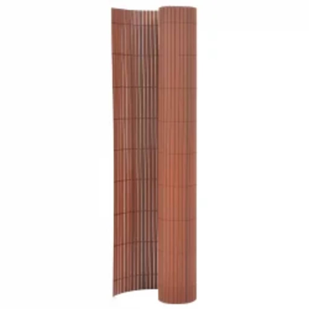 Valla de jardín de doble cara 90x300 cm blanca