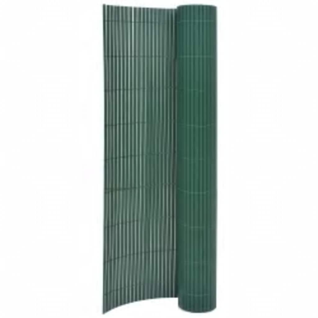 Valla de jardín de doble cara blanco 110x300 cm