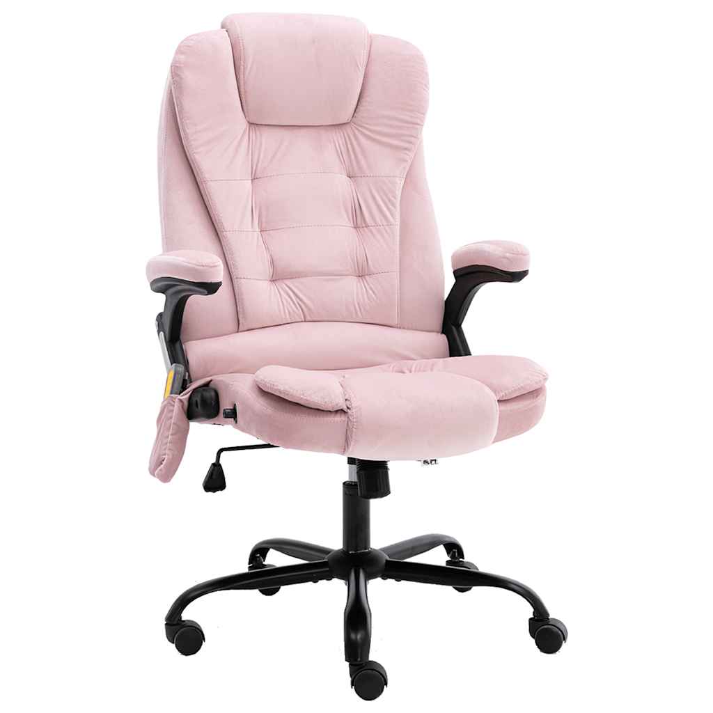 Silla de oficina de masaje cuero sintético gris