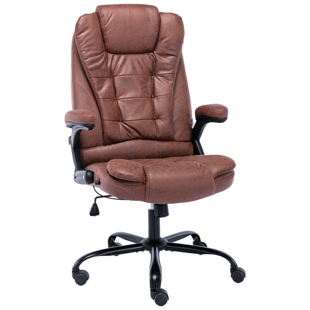 Silla de oficina de cuero sintético gris antracita