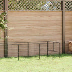 | Jaula para animales sin puerta | Negro 300 x 100 x 70 cm Acero