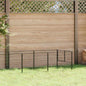 Jaula para animales sin puerta negro 300 x 100 x 70 cm Acero