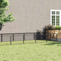 Jaula para animales sin puerta negro 300 x 100 x 70 cm Acero