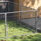 Perrera plateada 10 m² acero