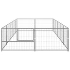 Perrera plateada 10 m² acero