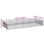 Perrera plateada 10 m² acero