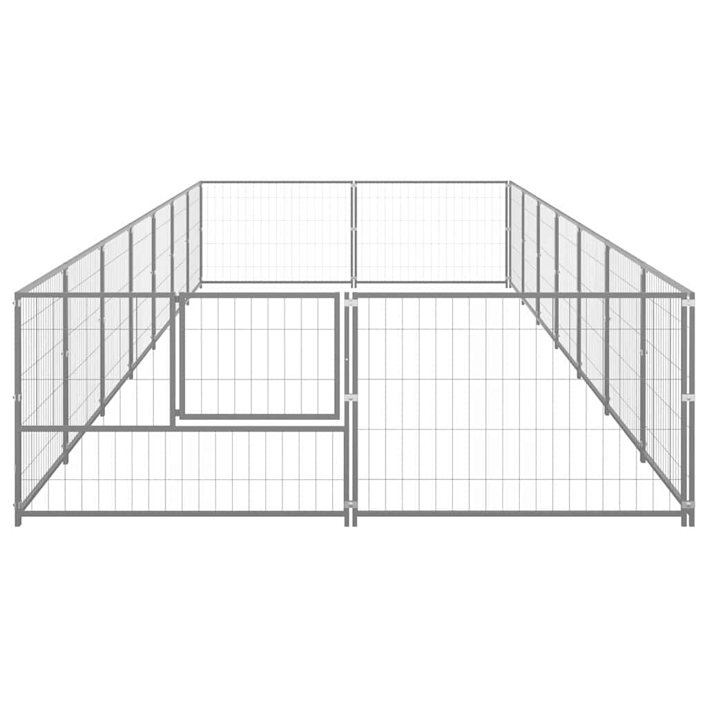 Perrera plateada 14 m² acero