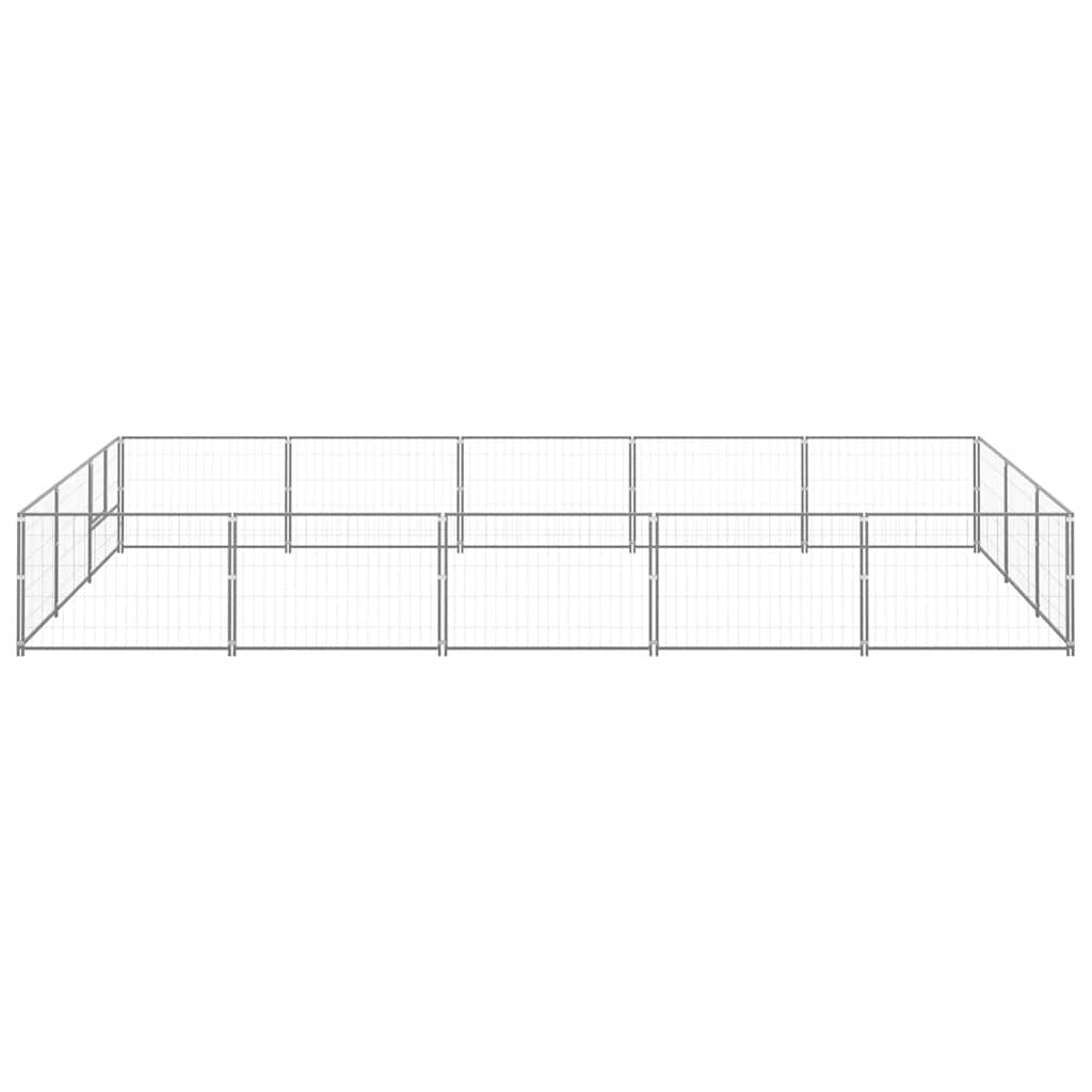 Perrera plateada 15 m² acero