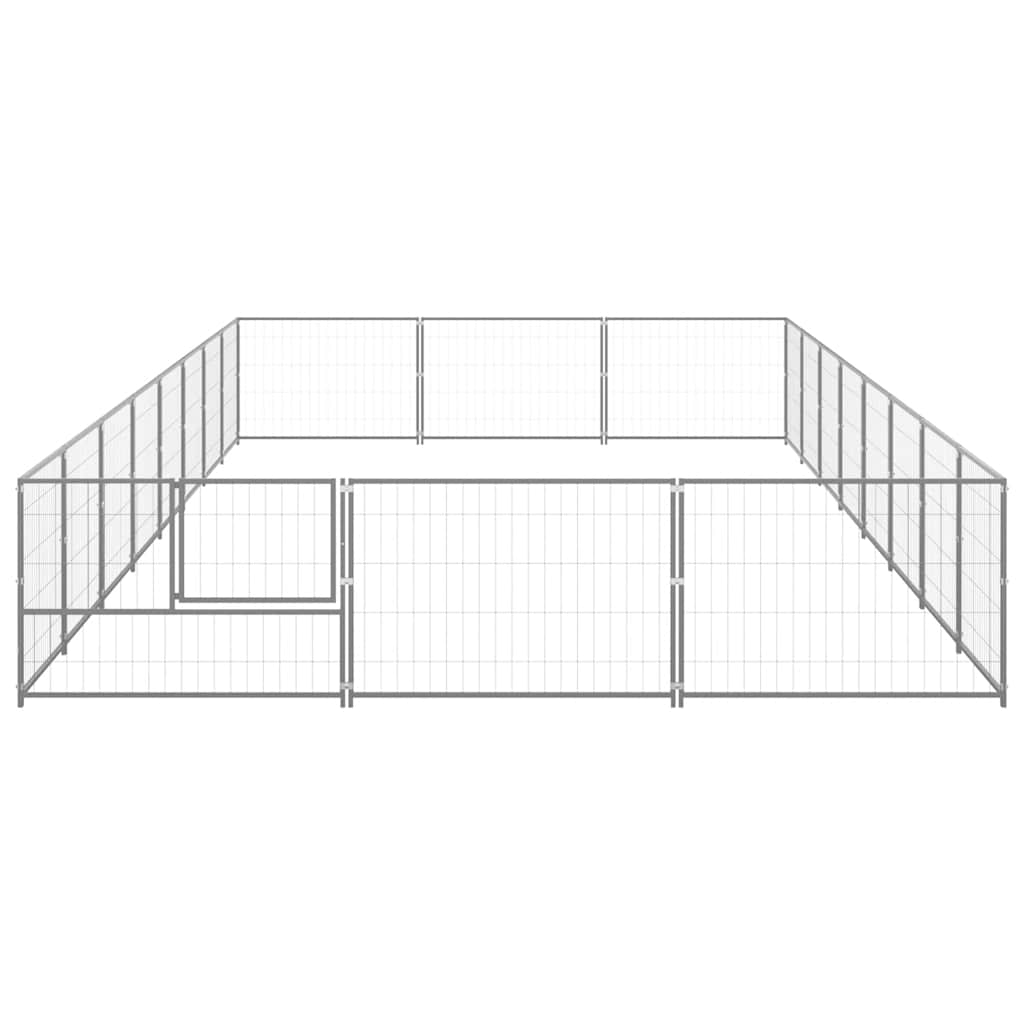 Perrera plateada 24 m² acero