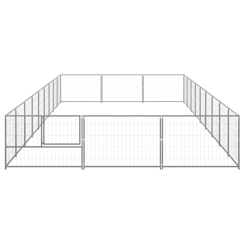 Perrera plateada 27 m² acero