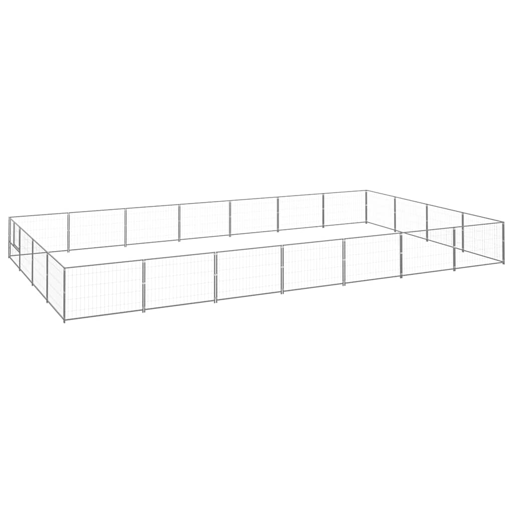 Perrera plateada 28 m² acero