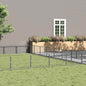 Perrera plateada 42 m² acero