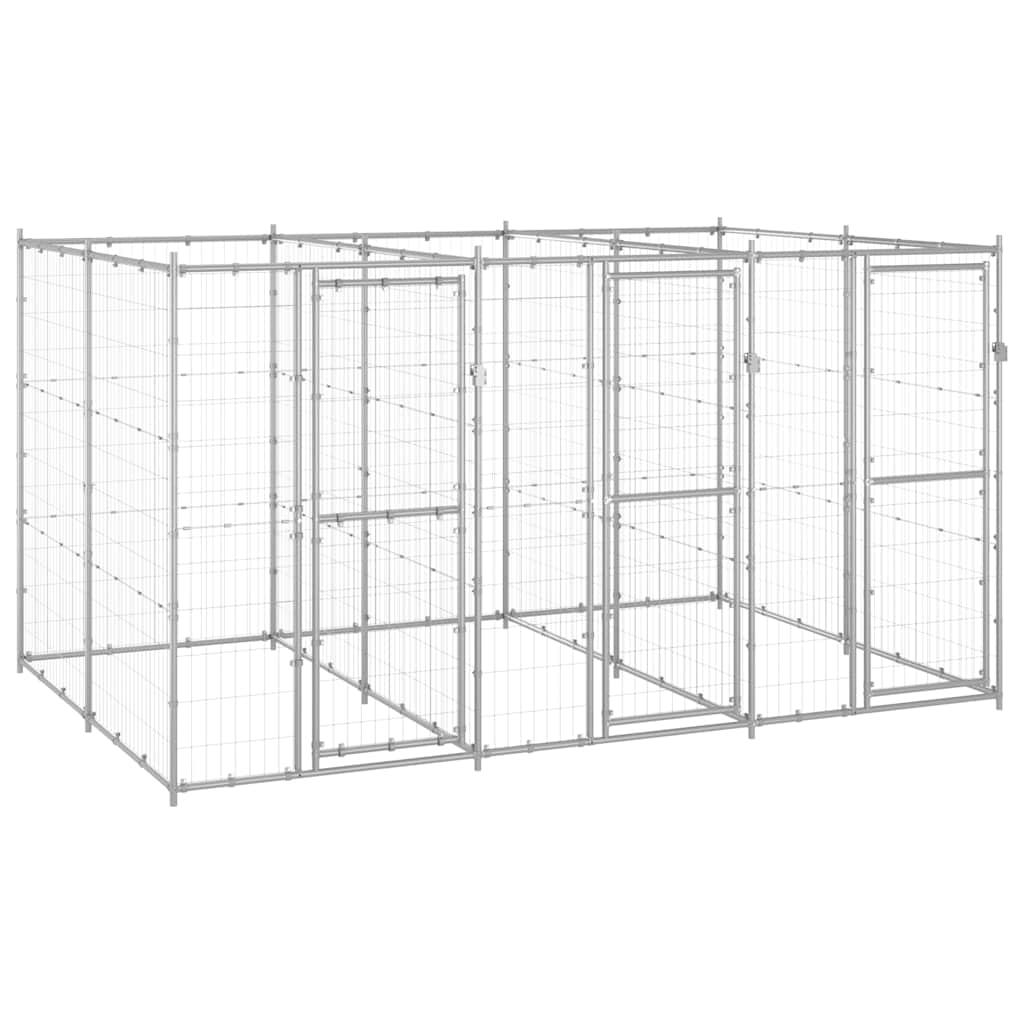 53.24 m² Galvanized Steel Outdoor Dog Kennel