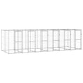 Perrera de exterior de acero galvanizado 14,52 m²
