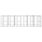 Perrera de exterior de acero galvanizado 14,52 m²