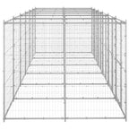 Perrera de exterior de acero galvanizado 14,52 m²