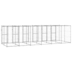 Perrera de exterior de acero galvanizado 14,52 m²