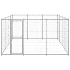 Perrera de exterior de acero galvanizado 14,52 m²