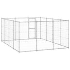Perrera de exterior de acero galvanizado 14,52 m²