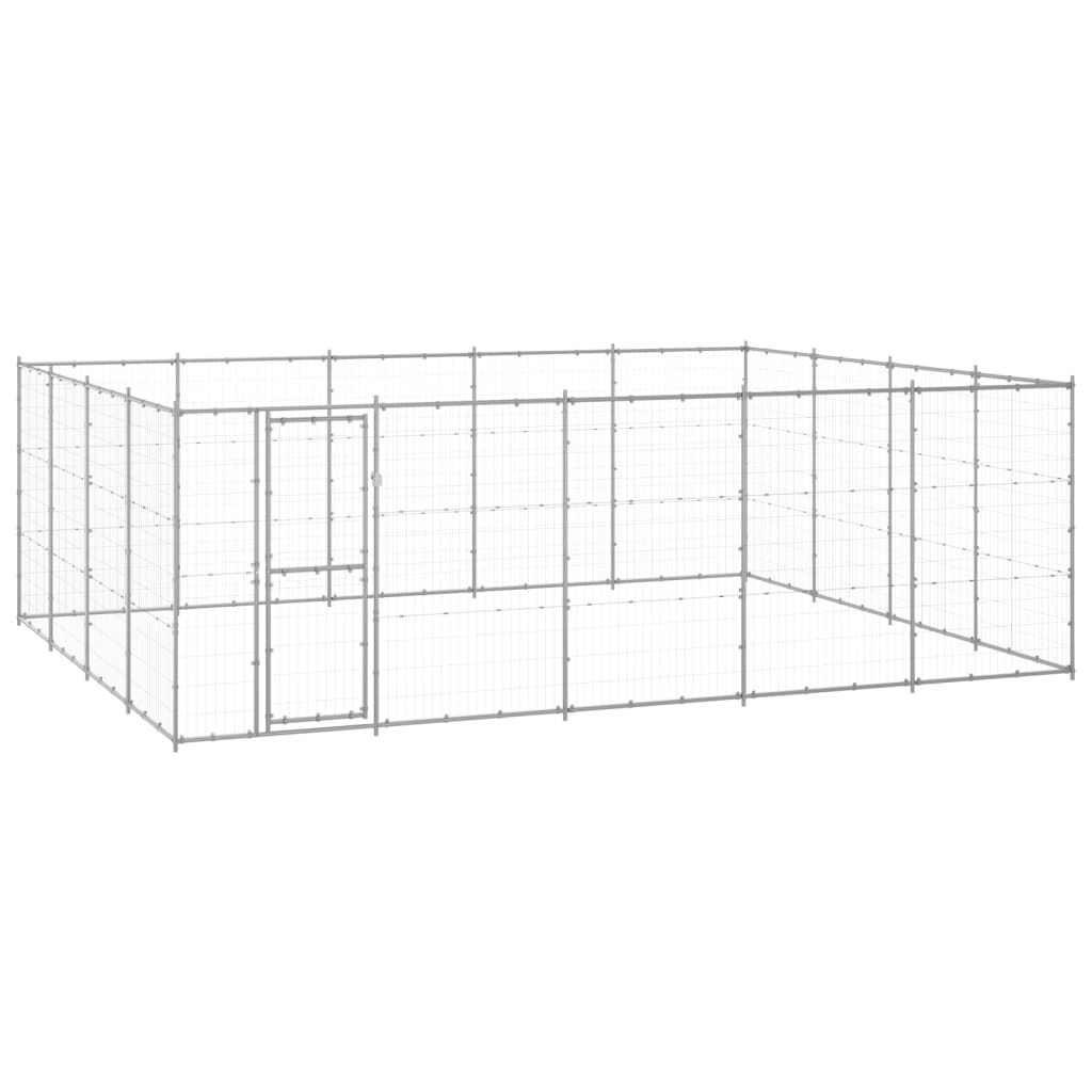 Galvanized Steel Outdoor Dog Kennel 14.52 m²