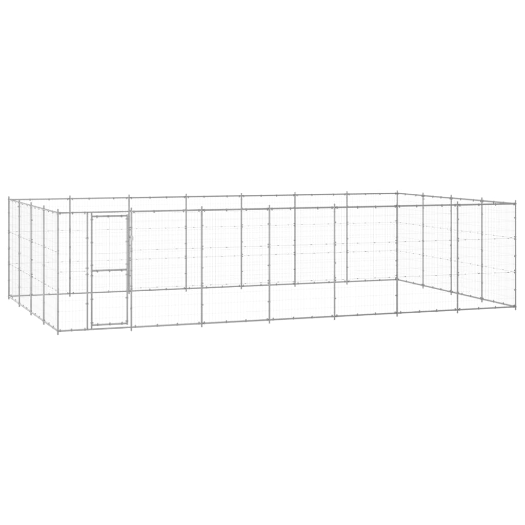 Galvanized Steel Outdoor Dog Kennel 14.52 m²