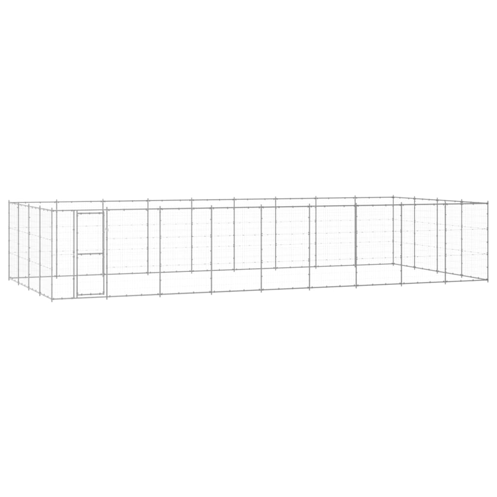 Galvanized Steel Outdoor Dog Kennel 14.52 m²