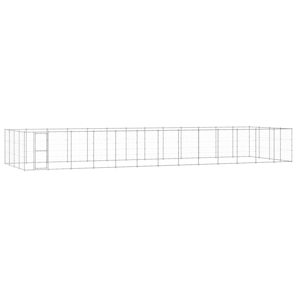 Perrera de exterior de acero galvanizado 53,24 m²