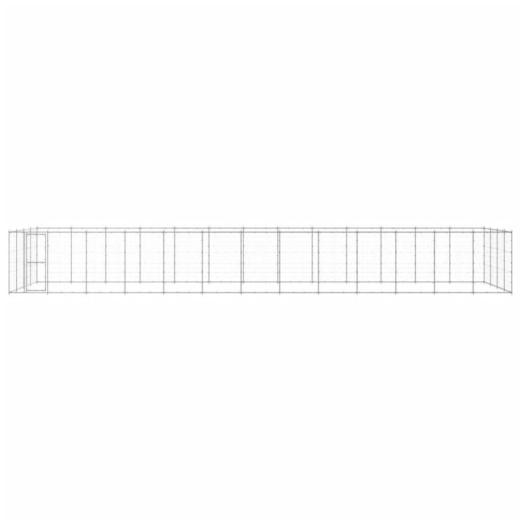Perrera de exterior de acero galvanizado 53,24 m²