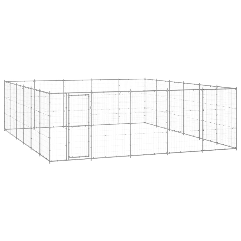 Galvanized Steel Outdoor Dog Kennel 14.52 m²